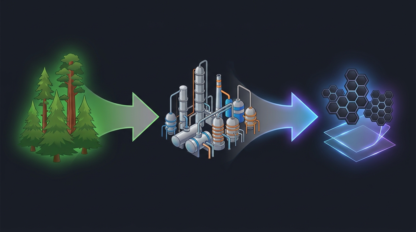 Biomass to graphene process