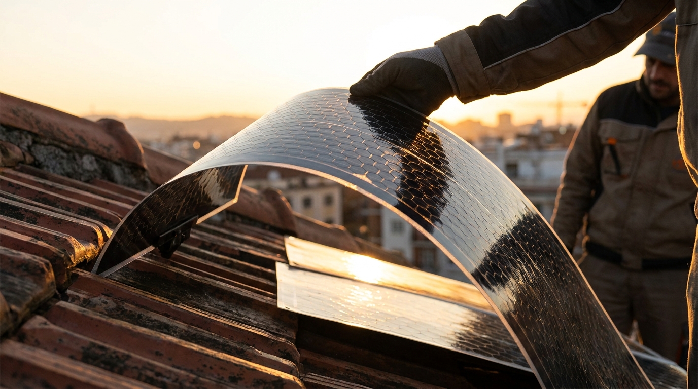 Flexible graphene solar