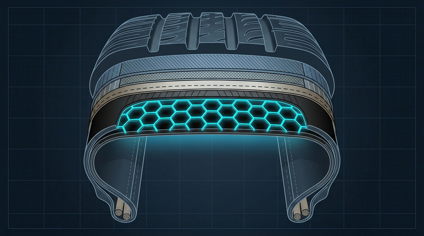 Graphene tire cross section